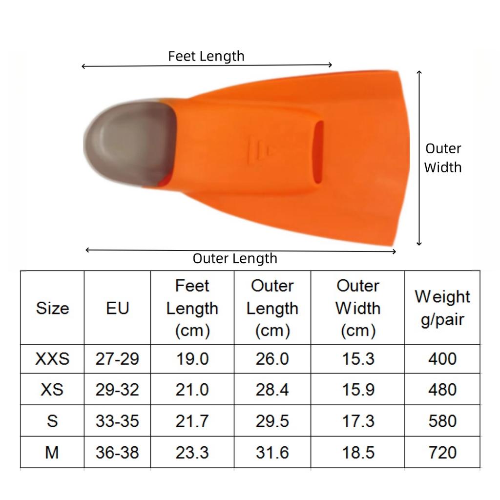 XXS Kids Swim Fins Short Youth Flippers Swimming Training Fins for Children Beginner Lap Swimming Pool Snorkeling