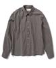 SUPERSUB Unisex Crop Check Long Sleeve Shirt - Brown