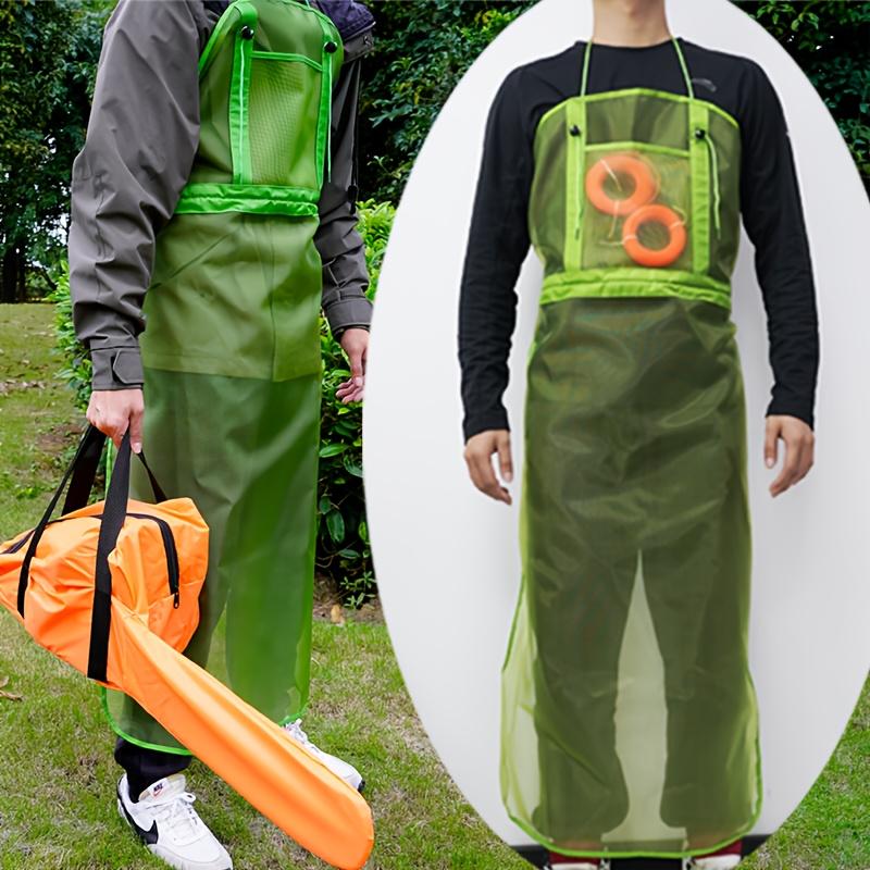 Garden lawn mowing clothing,Trimmer Shoulder Harness with Durable Nylon Strap, Breathable Mesh Garden Mowing Apron with Pocket