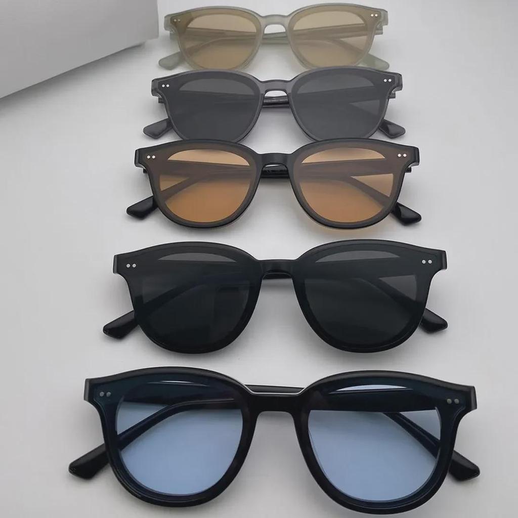 2024 Women's Classic Round Acetate Sunglasses - Ultra-Light, UV Protection, Versatile Style