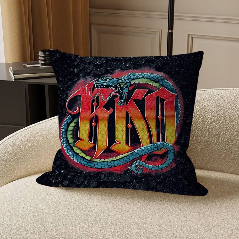 LOGO RKO Pillowcase Toon Gift Cushion Cover Bedroom Home Sofa Chair Seat Decor Pillow Case
