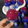 Mushroom Wool Felt Pendant: Handmade Women's Ornament with Cultural and Creative Design