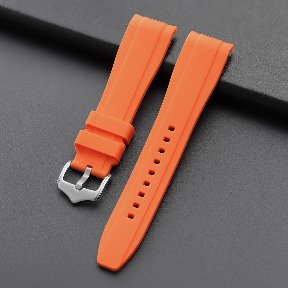 20mm22mm pentru Curea de Cauciuc Rolex pentru Swatch Universal Bărbați Femei Capăt Curbat Bandă de Ceas din Silicon pentru Citizen Sport Curea Impermeabilă