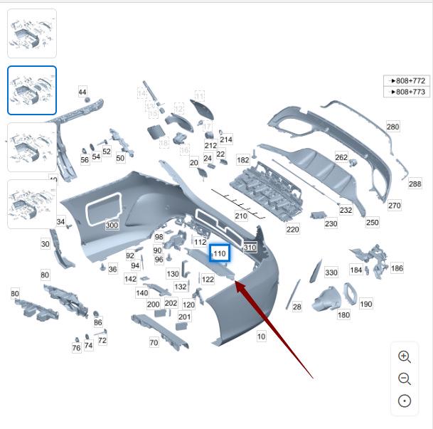 Bakre stötfångares nedre stöd för Mercedes-Benz W205 C200 (A2058851600)