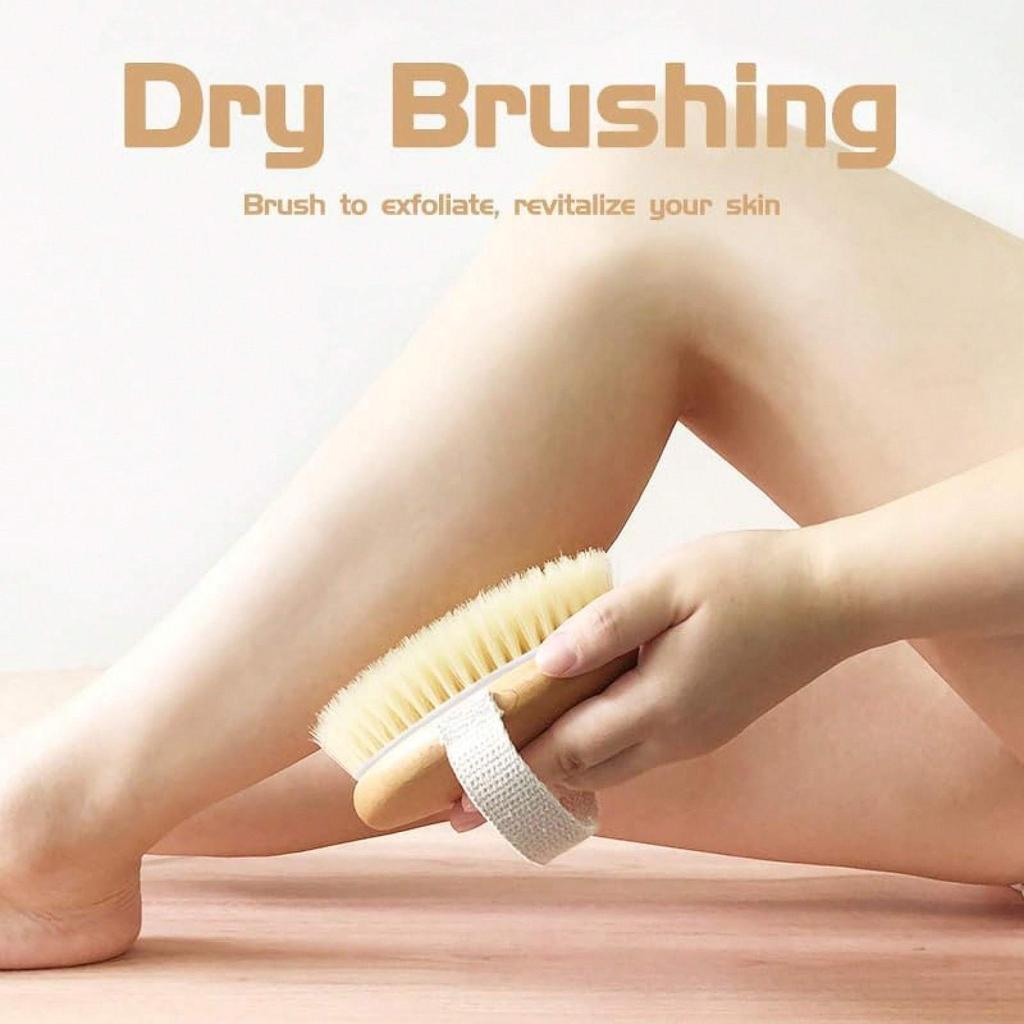 Dry Body Brush Shower Brushing Removes Dry Skin With Massage Nodes Exfoliating Bath Brushes Body Scrubber Back To School