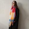 Scarf for Women In Winter, Imitation Cashmere, Checkered Tassel, Scarf, Shawl, Thick and Warm, Scarf