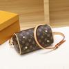 Women'S Luxury Handbag 2024 Hot Sale New Korean Versatile Retro Print Boston Pillow Bag One Shoulder Crossbody Bag Totes