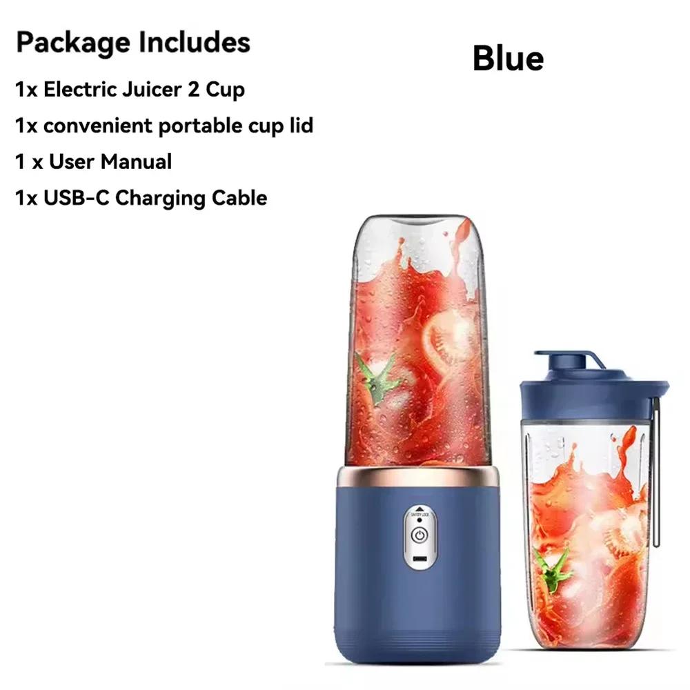 Xiaomi Portable Blender Bottle Electric 6 Blades Multifunction Juice Blender Fresh Juice Smoothie Blender Ice CrushCup Food Processor