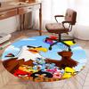 Custom Name Angry Birds Printed Round Rug Carpet Chair Rug Area Rug Entryway Doormats,for Office Chair Living Room Bedroom Kitchen Room.