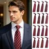 Men Tie Bright Color Formal Striped Spotted Design Dress Suit Tie Versatile Business Wear Groom Wedding Tie
