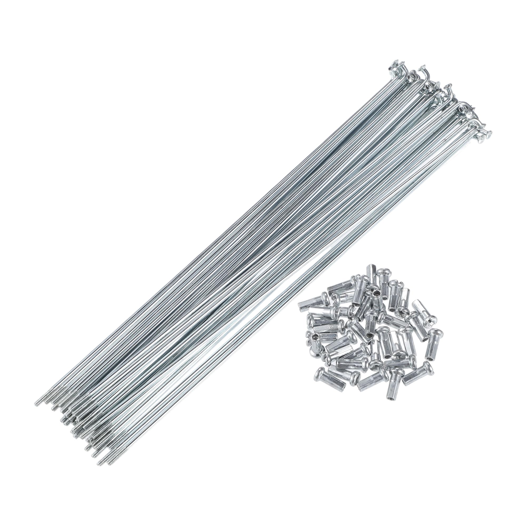 

X AUTOHAUX велосипедные стальные спицы 14G J-образный изгиб 200 мм велосипедные спицы с латунными ниппелями стальные спицы для горного велосипеда MTB 36 штук