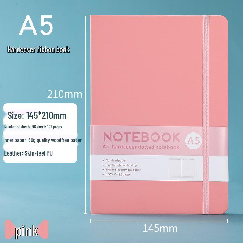 A5 Cross-Border Business Notepad with Strap - Refillable Student & Office Journal