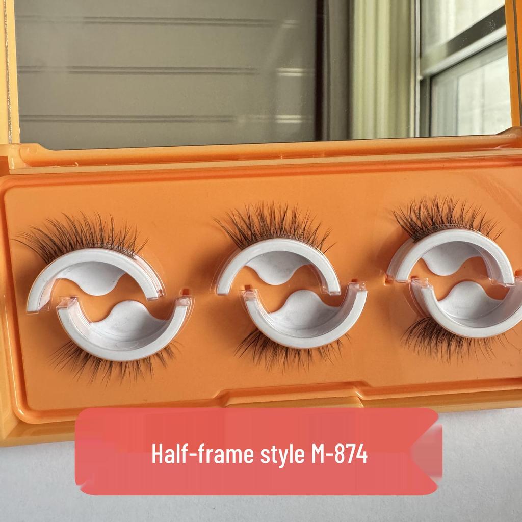 Qiao Zitong Kendinden Yapışkanlı Kirpik Jöle Şeritleri: Üç Çift Uzun Ömürlü, Takması Kolay Takma Kirpik.