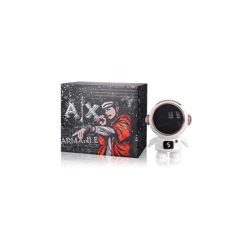 Armani Exchange AE Armbanduhr Quarzwerk Silikonarmband Schwarzes Zifferblatt Herrenuhren Box AX7159SET