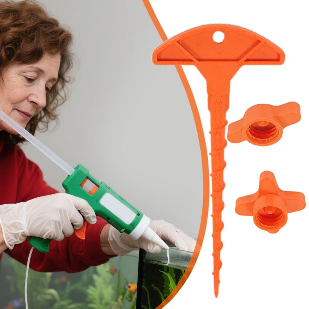 Caulk Saver Caps 3 Pieces Set Silicone Sealant Cover Lids with Nozzle Cleaner Tool Airtight Caulking Tube Storage Protector