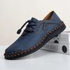 Men's spring and autumn new low-top Doudou shoes fashion British loafers large size hand-stitched casual leather shoes