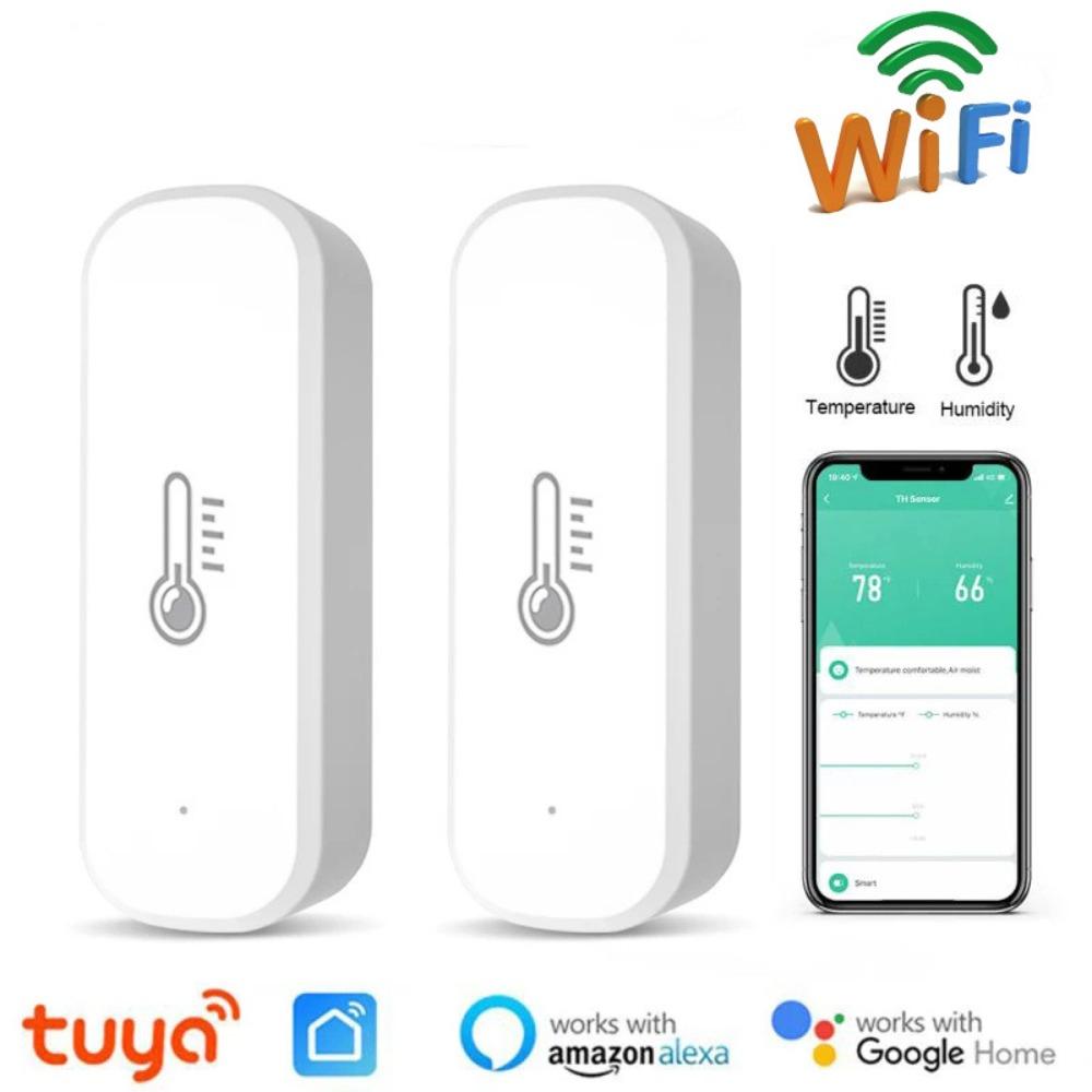 Detector Inteligent de Temperatură și Umiditate Tuya Wifi pentru Casă Interior Senzor Wireless Wifi de Temperatură și Umiditate