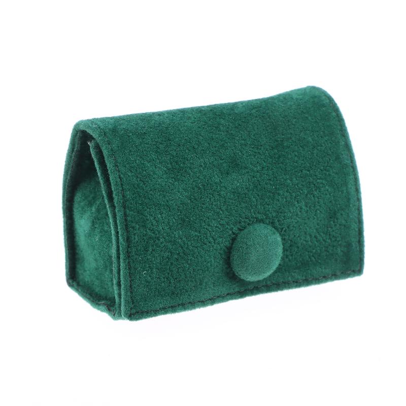 Soft Velvet Jewelry Pouch Mini Portable Ring Bag Jewelry Case With Snap Button For Earrings Wedding Party Travel Gift Packaging