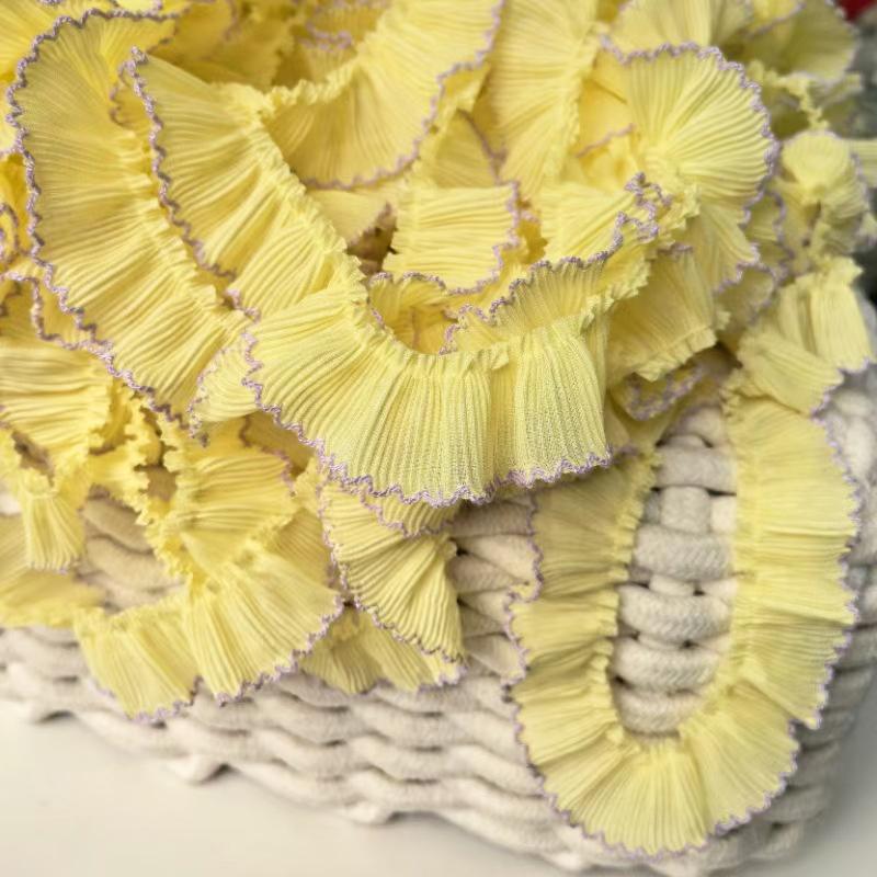 1PC Natural Drape Exquisite Soft Decoration Lightweight Strong Durability Wrinkle Comfortable Chiffon Embellishment 3CMx1M