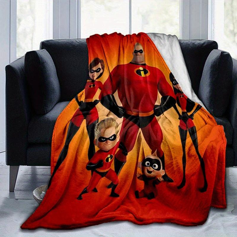 

1pc The Increibles Printing Blanket - Soft, All-Season Throw for Living Room, Beroom,Personalize Gift with Aorable Cartoon Esign 80cmx120cm(31inx47in)