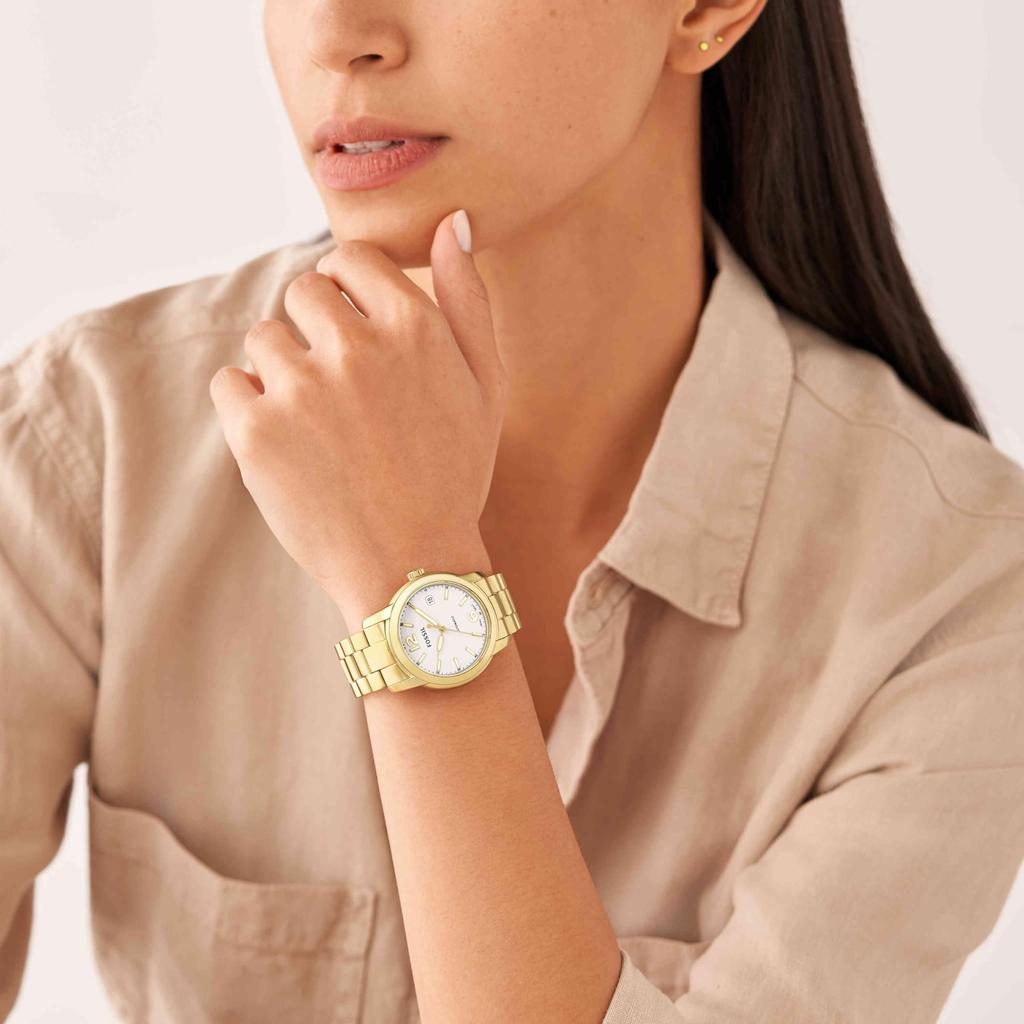 FOSSIL HERITAGE Automatic Stainless Steel Watch Gold-Tone