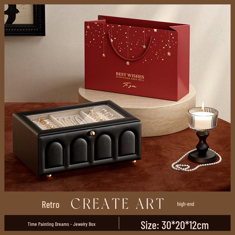 Exquisite Retro Jewelry Box - Luxurious Wedding & Birthday Gift for Accessory Storage