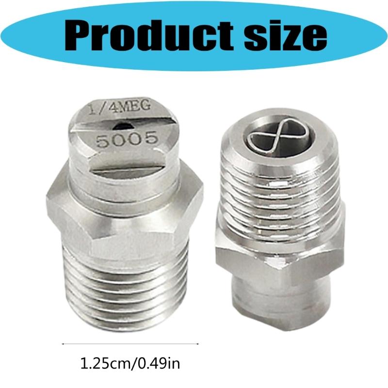 Steel Fan Shaped High Pressure Nozzle with Stabilizer High Performances Jet for Efficient Cleaning & Washing