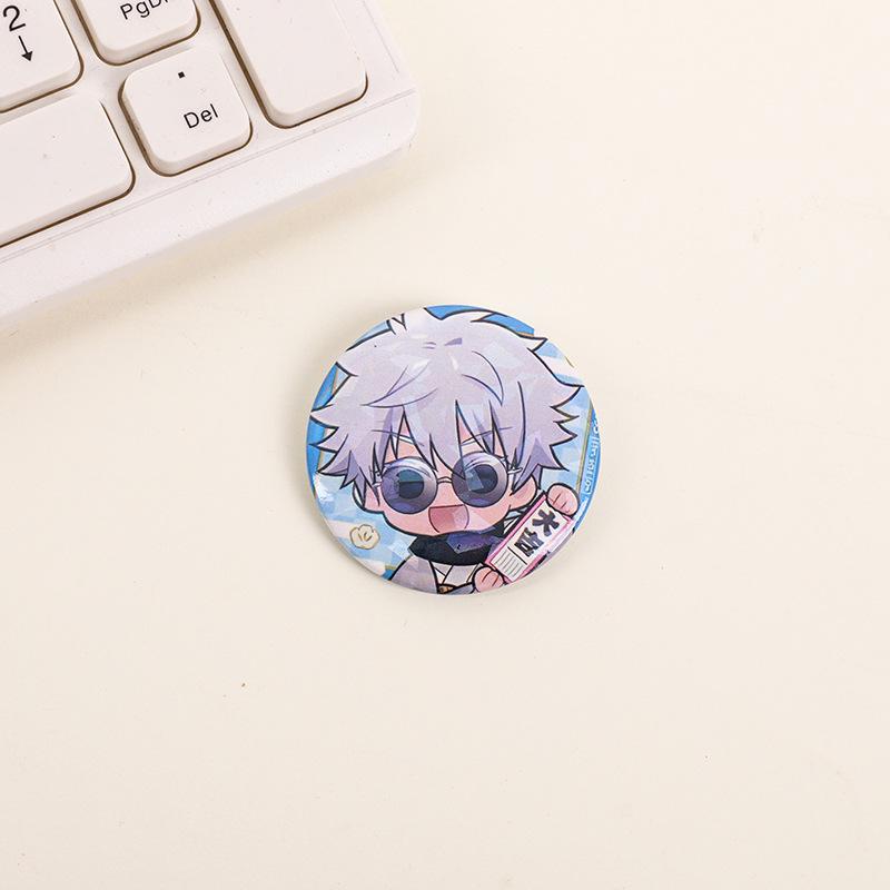 Gojo Satoru Keychain & Jujutsu Kaisen Frosted Badges