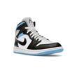 Air Jordan 1 Mid University Blue Women Sneakers White Black BQ6472-102