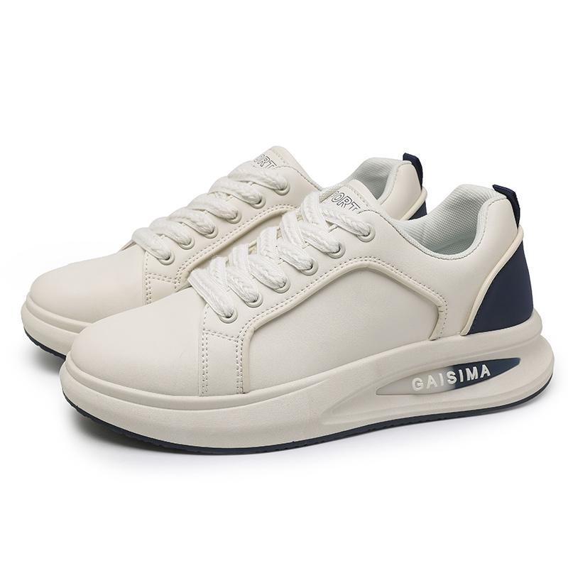 

Breathable Thick Soled Leather Small White Shoes Men s Trendy Shoes Men s Shoes with Fashion Board Shoes Street Casual Shoe 39