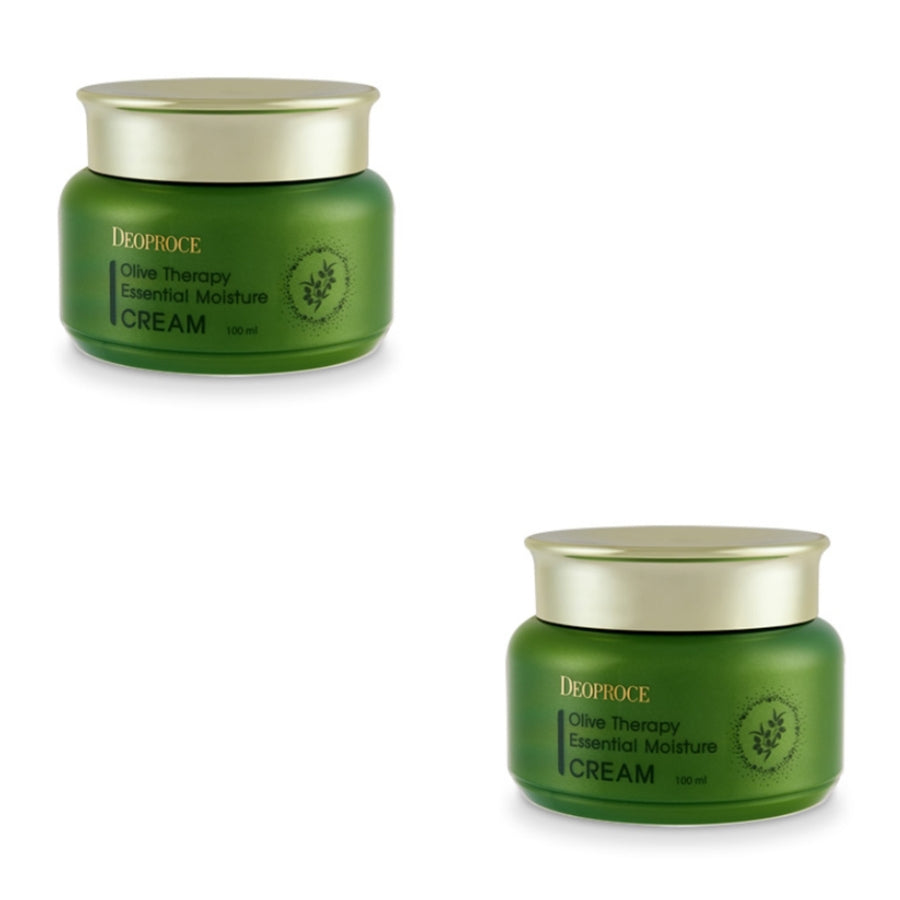 Deoproce Olive Therapy Essential Moisture Cream 100ml*1Pc/2Pcs/4Pcs