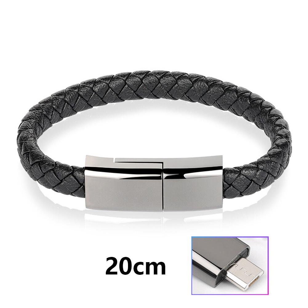 USB C - USB C Браслет Кабель Тип C Кабель для зарядки и передачи данных для Samsung Huawei Xiaomi Короткие кабели для быстрой зарядки USB to Android-S 20cm gray