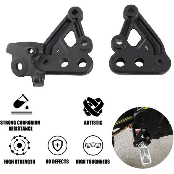 Footpeg Bracket, Durable CNC Aluminum Alloy Footpeg Mount Kit for Electric Dirt Bike Riders, Off Road Enthusiasts, Motorcycle Upgrade Scenarios