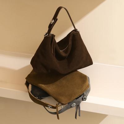 Autumn and Winter New Crossbody Pillow Bag Women's Niche Literary Shoulder Bag High Mercerized Matte Cowhide Leather Women's Bag