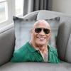 Actor Dwaynee Johnsonn Pillow Cover Simple Solid Color Design Surprise For Multiple Bedroom Styles