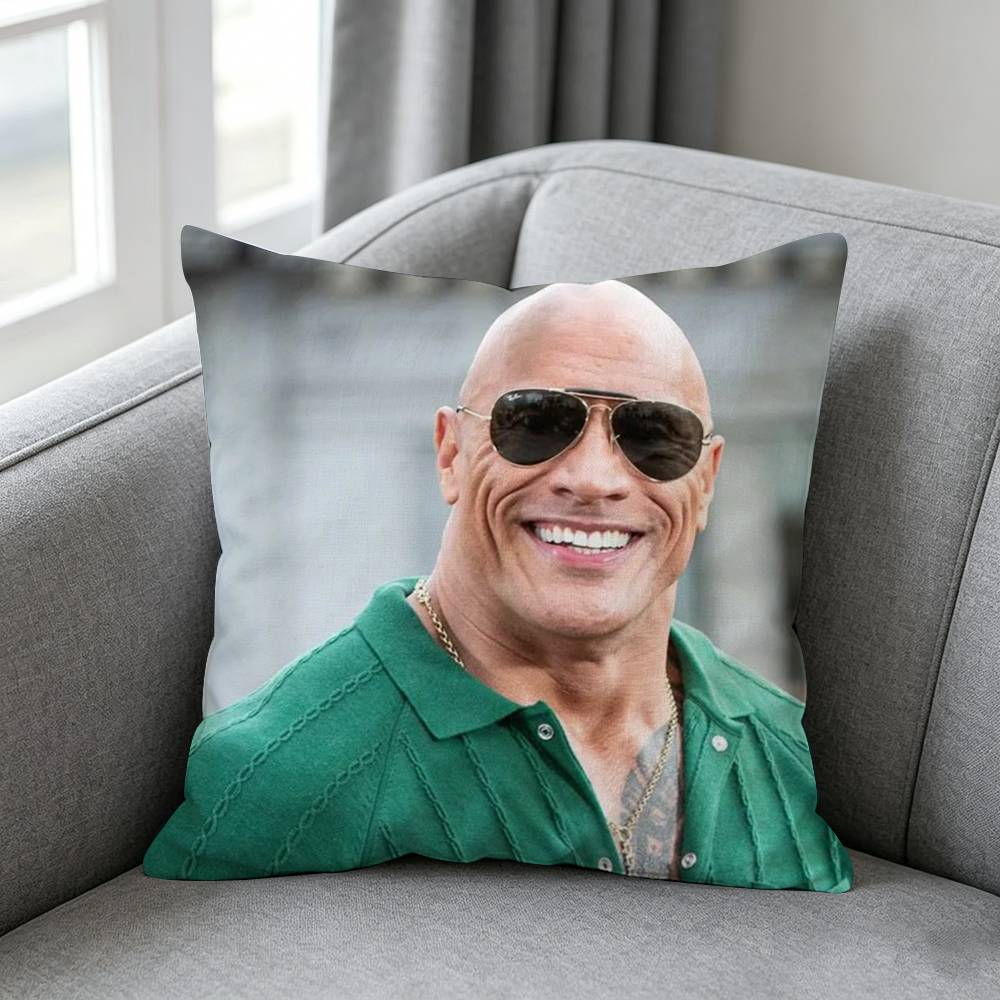 Actor Dwaynee Johnsonn Pillow Cover Simple Solid Color Design Surprise For Multiple Bedroom Styles
