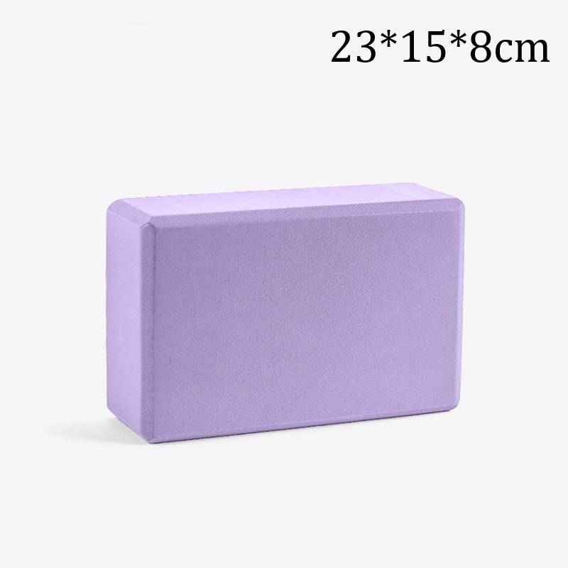 

23*15*8СМ Блок для йоги Поддерживающий Латекс-фри Пена ЭВА Аксессуары для йоги для стабильности Углубление растяжек Работа с телом 23*15*8cm фиолетовый