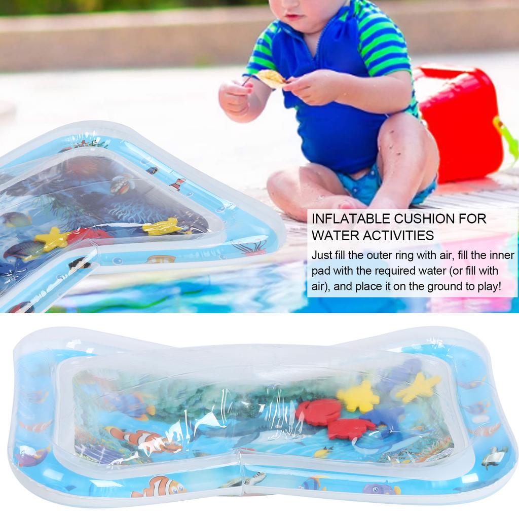 Baby Water Play Mat Inflatable Water Patted Pad Pool Cushion Toddler Toy