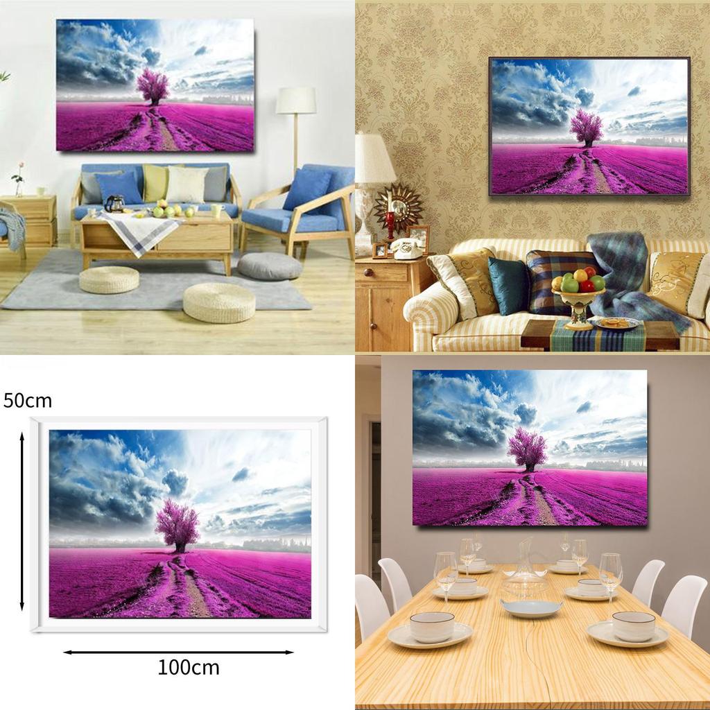 Elegant Aluminum Frame Crystal Porcelain Painting For Home Office Wall Decor