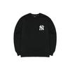 Felpa Girocollo Manica Lunga Stampa Pianeta MLB New York Yankees Unisex Nera 3AMTL0114-50BKS