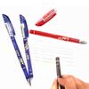 14Pcs/ Lot Erasable Refill Rod Washable Handle Erasable Ballpoint Pen 0.38mm Blue Black Ink School Office Writing Stationery