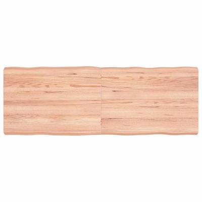 Vidaxl Blat, Jasnobrązowy 140X50X(2-6) Cm Drewno Z Naturalną Krawędzią
