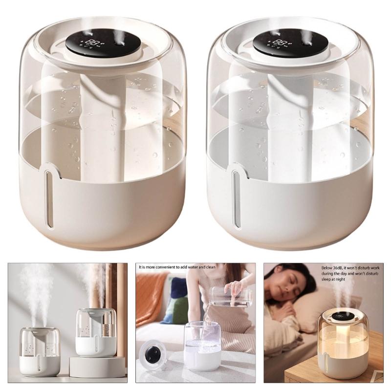 USB Doppel-Sprüh 6,8L Luftbefeuchter mit Nachtlicht Schlafzimmer ätherisches Öl Diffusor Hochkapazitäts Kaltnebelgenerator
