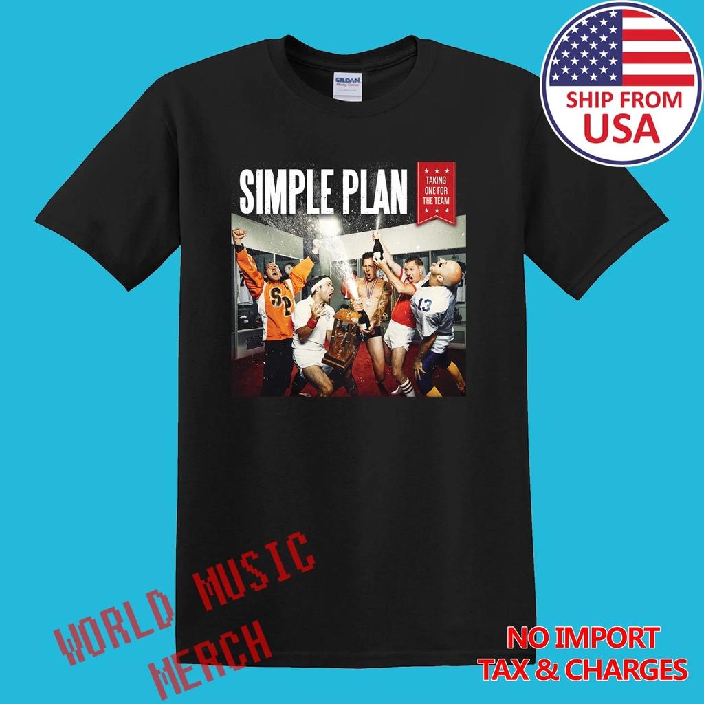 Simple Plan Taking One for The Team Men's Black Size S-5XL