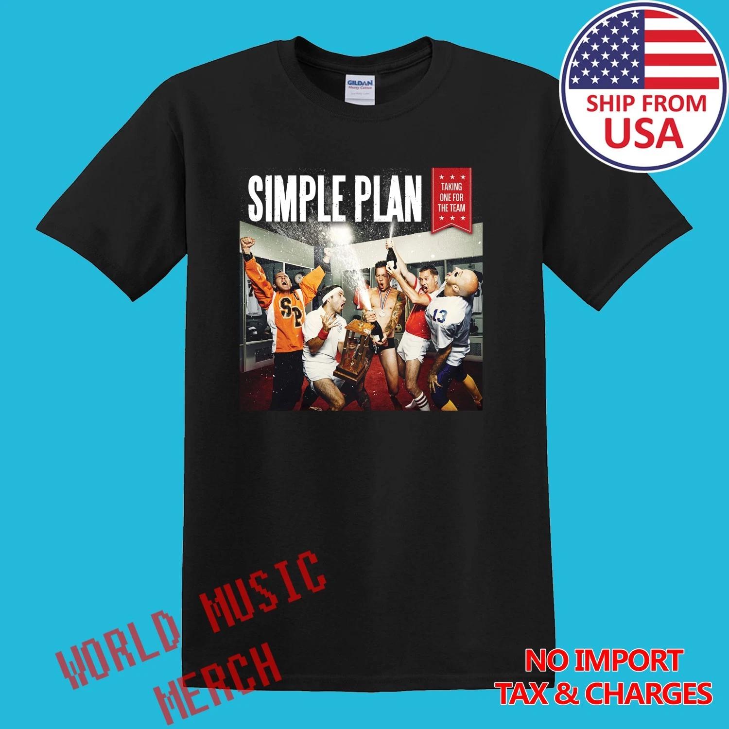 Simple Plan Taking One for The Team Men s Black Size S-5XL L