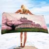 Cherry Blossom Bath Towels Soft Comfort Beach Highly Absorbent Large Decorative Guest Hand For Swimming Pool