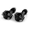 Pair Black CNC Aluminium Alloy Motorbike Handlebar Clamp Bar Clamps For 28mm M12