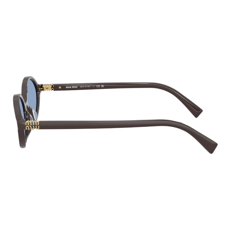 Miu Miu Custom Design Acetate Oval Sunglasses Women sunglasses Mocha Marlon MU04ZS22C60O