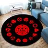 Famous cartoon NARUTO protagonist Uzumaki Naruto round carpet soft home decoration anti-slip door mat outdoor picnic mat carpet M3