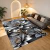 Metallic Flowers Living Room Nonslip Area Rug Soft Carpet For Bedroom Game Playroom Sofa Office Home Decor Doormat Christmas Gift C9301916